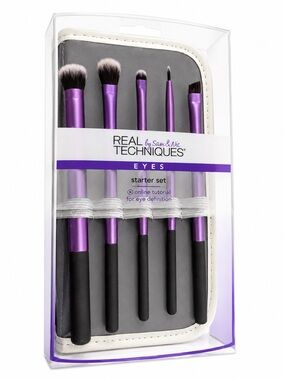 Real Techniques Purple Eye Brush Starter Set with Case